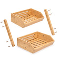 Fruit Basket 2 Tire Bamboo Storage Shelf Breathable