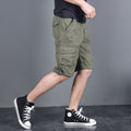 Military Cargo Joggers Shorts Casual  Cotton Loose