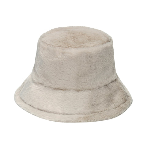 Faux Fur Rabbit Bucket Hat Winter Outdoor