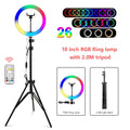 Ring Lamp with Tripod Dimmable Selfie Ring Light and Stand