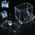 Acrylic Cotton Swabs Storage and Transparent Jewelry Organizer Heart-Shape