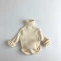 MILANCEL Knitted Brief Sweater Boys Pullover Turtleneck Knitwear