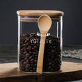 Spoon Sealed Condiment Jar Storage Coffee or Beans Tank Kitchen Supplies