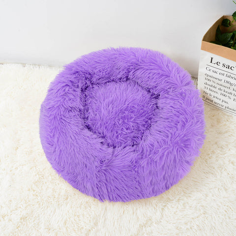 Cat Bed Fluffy Warm Sleeping Basket Comfortable Touch