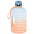 Motivational Water Bottle With Time Markings Pastel Color