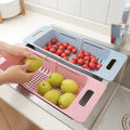 Adjustable Sink Dish Drainer Basket For Washing Vegetable and Fruits