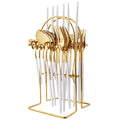 Gold Stainless Steel Cutlery Tableware Kitchen Set