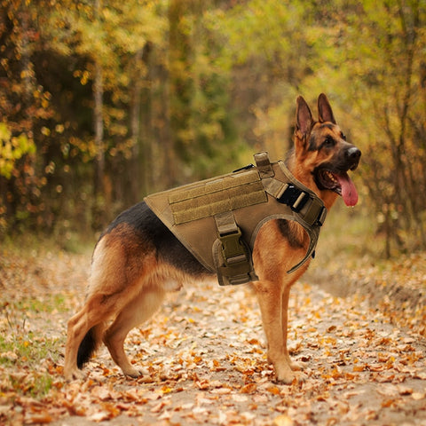 Military Tactical Dog Vest No Pull Harness For Large Dogs German Shepherd Doberman Labrador