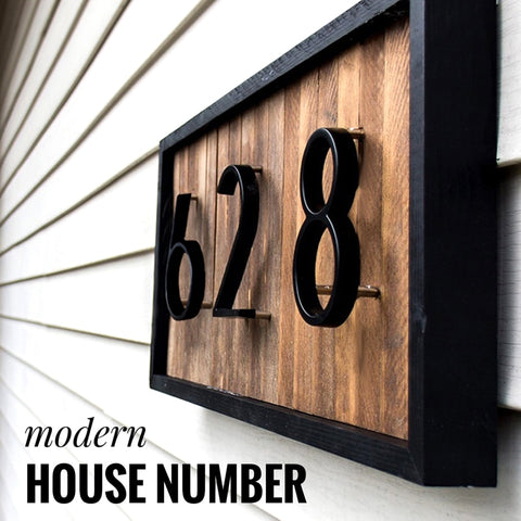 125MM Floating House Number Plaque Dash
