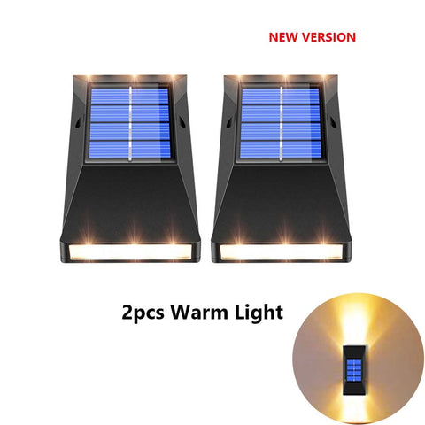 Wall-Mounted Solar Power LED Outdoor Lights
