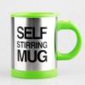Automatic Electric Self Stirring Mugs Coffee Mixing Drinking Cup mixer 400ml - Green