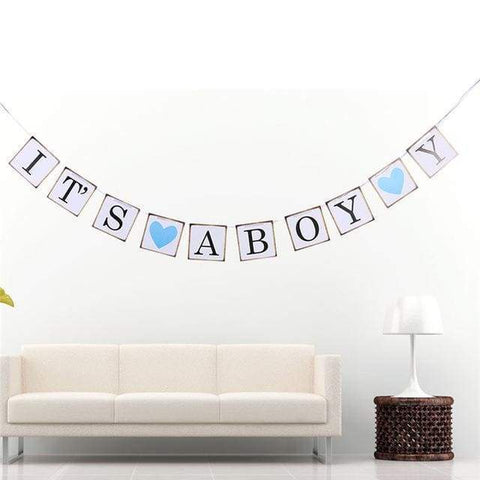 Baby Shower It’s A Boy/ Girl Banner - Boys - Banners Streamers & Confetti