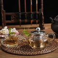 Clear Glass Teapot Stainless Steel Infuser Loose Leaf Tea Kettle Set - 250ML