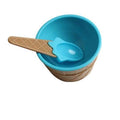 Colorful Ice Cream Bowls with spoon - Blue - Ice Cream Tubs