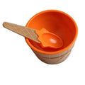 Colorful Ice Cream Bowls with spoon - Orange - Ice Cream Tubs