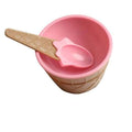 Colorful Ice Cream Bowls with spoon - Pink - Ice Cream Tubs