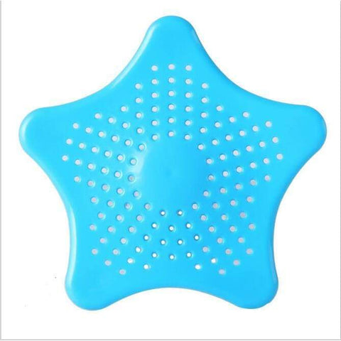 Colorful Silicone Kitchen Sink Filter Sewer Drain - Blue - Colanders & Strainers