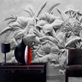Custom Photo Wall Papers Home Decor 3D Embossed Flower Bedroom Living Room Sofa TV Background Wall Mural Wallpaper For Walls 3 D|Wallpapers 