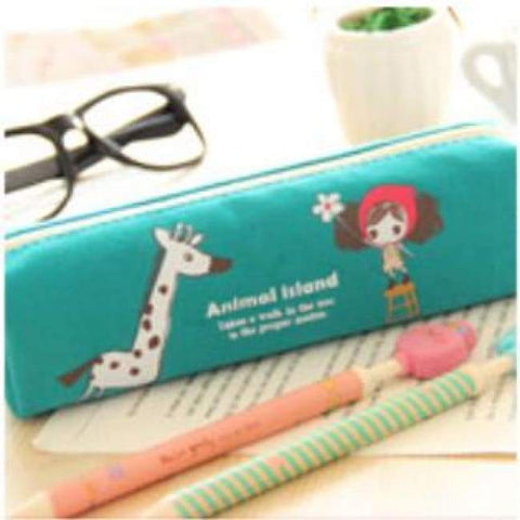 Cute Canvas Pencil Case - Giraffe - Pencil Case
