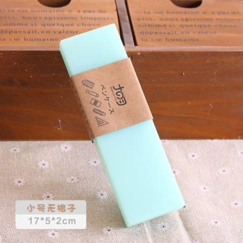 Cute Transparent Pencil Case - Small Green - Pencil Case