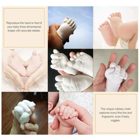 Diy Baby Hand And Foot 3D Plaster Cast - Skin Care