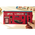 Fabric London Pencil Case - Red - Pencil Case