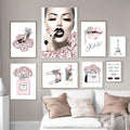 Fashion Makeup Canvas Poster Print - Wall Art