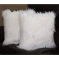 Faux Fur Throw Pillow Cover - white only cover / 40x40CM - Pillow Case