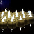 Flickering Tea Lights LED Candles-100 pcs - warm white - Electric Candles