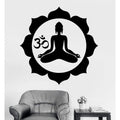 Floral Yoga Meditation Wall Sticker - 11 - Wall Art