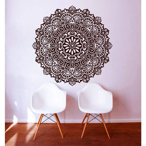 Floral Yoga Meditation Wall Sticker - 15 - Wall Art