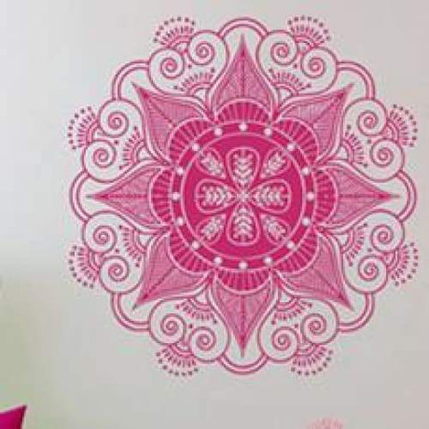 Floral Yoga Meditation Wall Sticker - 19 - Wall Art