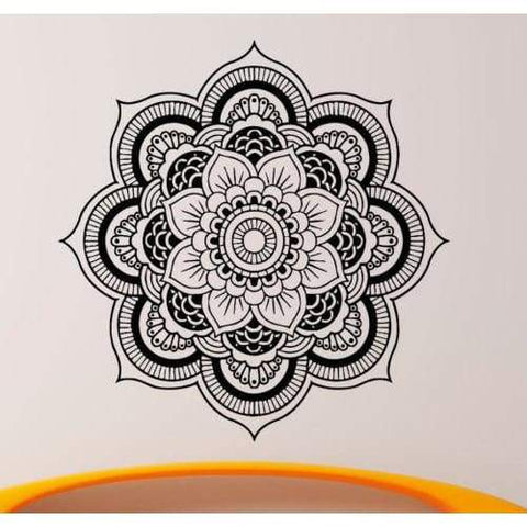 Floral Yoga Meditation Wall Sticker - 21 - Wall Art