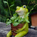 Frogs Flower Pot Holder