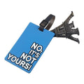 Funny Rubber Travel Luggage Suitcase Tags - Dark Blue - Travel Accessories