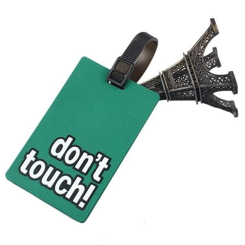 Funny Rubber Travel Luggage Suitcase Tags - Green - Travel Accessories