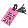 Funny Rubber Travel Luggage Suitcase Tags - Hot Pink - Travel Accessories