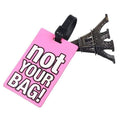 Funny Rubber Travel Luggage Suitcase Tags - Pink - Travel Accessories