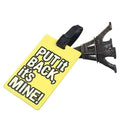 Funny Rubber Travel Luggage Suitcase Tags - Yellow - Travel Accessories