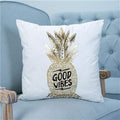 Gold Printed Decorative Pillow Case - Cushion Cover 002