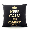 Gold Printed Decorative Pillow Case - Cushion Cover 023