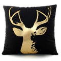 Gold Printed Decorative Pillow Case - Cushion Cover 025