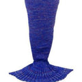 Handmade Crochet Knitted Mermaid Tail Blanket - 1 - Blanket