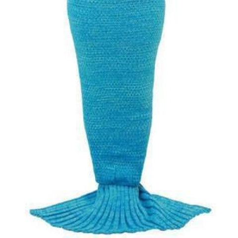 Handmade Crochet Knitted Mermaid Tail Blanket - 2 - Blanket