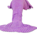 Handmade Crochet Knitted Mermaid Tail Blanket - 4 - Blanket
