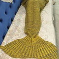 Handmade Crochet Knitted Mermaid Tail Blanket - 6 - Blanket
