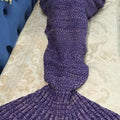 Handmade Crochet Knitted Mermaid Tail Blanket - 9 - Blanket