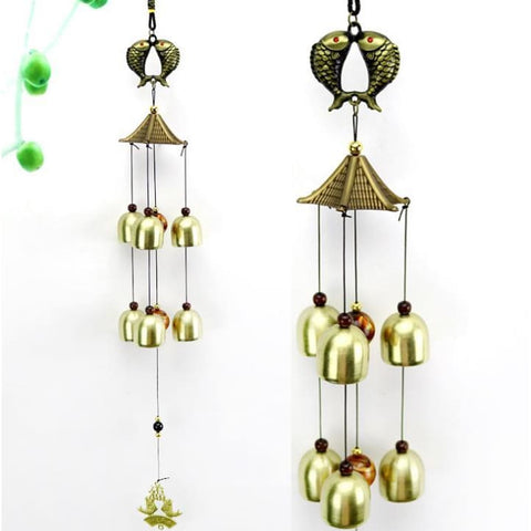 Hanging Crafts Wind Chimes 6 Copper Bells - 3 - 200041143