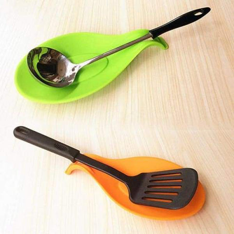 Heat Resistant Silicone Spoon Rest - Spoon Rests & Pot Clips