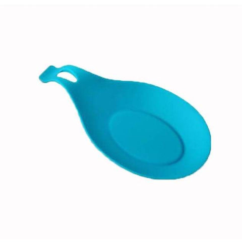 Heat Resistant Silicone Spoon Rest - Blue - Spoon Rests & Pot Clips